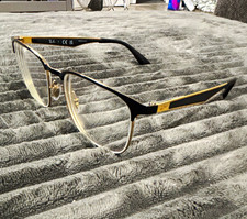 Ray-Ban Authentic Gold & Black Frame Glasses picture