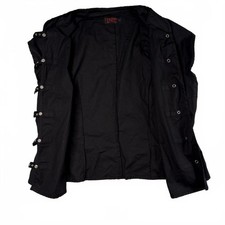 Tripp NYC Vintage Black Buckle Straps Gothic Vest Top picture