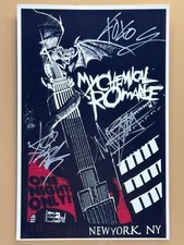 SIGNED MY CHEMICAL ROMANCE 11x17 Band Poster COA by 3 band members - Ships FREE picture