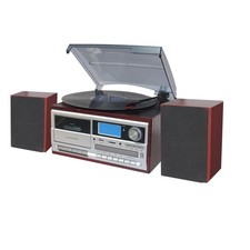 TechPlay ODC128BT Wood Stereo Record Player Turntable Bluetooth CD Cassette   picture