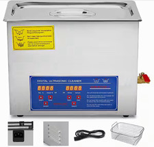 VEVOR Professional Ultrasonic Cleaner 10L JPS-40A 240W 40kHz w/ Heater NEW picture