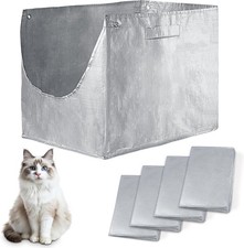 4 Pack Reusable Liners D Compatible with Modkat XL Litter Box, Durable Front ... picture