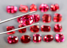 Natural 80 Ct Ceylon Padparadscha Sapphire Mix Cut Certified Loose Gemstone Lot picture