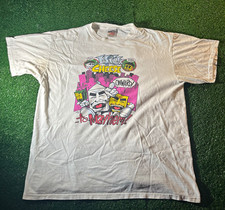 ONEITA Power-T Vintage 90s Milk & Cheese Graphic Tee White XL Single Stich picture
