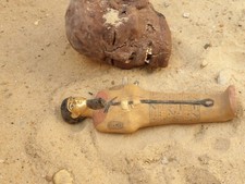 Rare Antique Ancient Egyptian Statue Great Scientist Imhotep 1st Pyramid 2480 BC picture