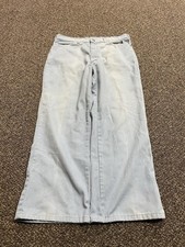 True Vintage 1960s Blue Jeans Chinos Light Wash Size 33x28 Rare Paterson picture