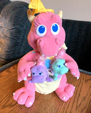 1999 Dragon Tales Babysitting Surprise Cassie Plush Toy AND 2 Baby Dragons picture