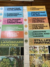 Vintage Grumbacher Art Library Lot 12 Art Instruction Books picture