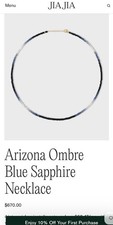 Jia Jia Arizona Ombre Blue Sapphire Necklace for Women Fashion Jewelry picture