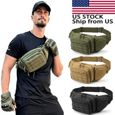 Tactical Waist Bag Concealed Gun Carry Pouch Military Pistol Holster Fanny Pack picture