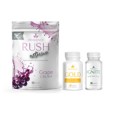 NEW Bravenly Accelerate Trio with grape rush extreme and gold capsules picture