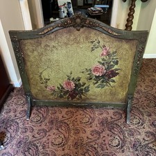 Antique Venetian Hand Painted Fireplace Cover picture