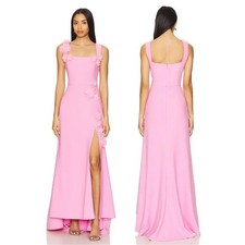 ELLIATT Evanora Rosette Appliqué Floral Gown Pink NEW with tag picture