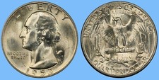 1953 S Washington Quarter ~ BU Uncirculated Mint State ~ 90% Silver 25c US Coin picture
