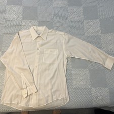 Vintage 70s YSL Shirt Men Large Permanent Press White Button Up Yves Saint picture