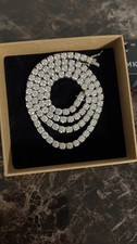 5mm vvs moissanite tennis chain 22” real 925 silver picture