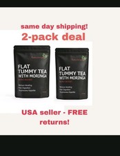 2 Pack 28 Days Flat Tummy Tea ,Slimming Tea with Moringa Leaf Tea Detox tea picture