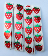 100 Red Strawberry Foil Stickers/Scrapbooking/Planners/Crafts/Journals/.75