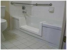 Walk-In Bath To Shower Easy Step Thru Insert DIY Conversion Kit Senior Safety picture