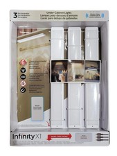 Infinity X1 Under Cabinet Light, 3 Pack 200 Lm Cabinet Lights with Touch Remote picture
