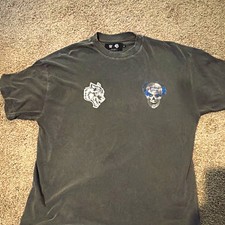 Darc Sport/ Stone Cold WWE/Steve Austin Skull Wolves Forever Black Shirt Size M picture