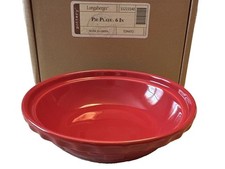 Still in the Box 📦 Longaberger 6 in Pie Plate in Tomato red 🍅 picture