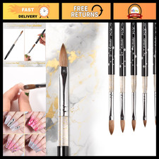 5Pcs Kolinsky Sable Acrylic Brush Set - Sizes 2, 4, 6, 8, 10 for Nail Art picture