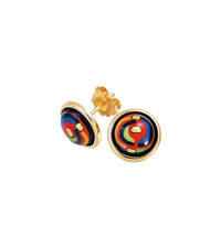 $2000 FREY WILLE Hommage à Hundertwasser  SPIRAL OF LIFE NECKLACE EARRINGS SET picture