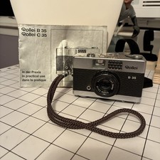 Vintage Rollei B35 35mm Carl Zeiss Camera Excellent Working W/ Original Manual  picture