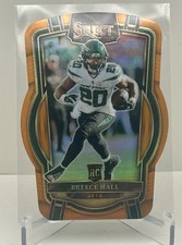2022 Panini Select - Club Level Breece Hall #222 Orange Prizm Die-Cut /199 (RC). picture