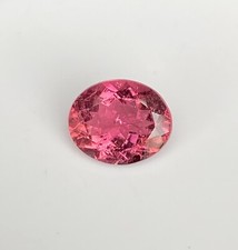 4.13CT Tourmaline, 11X9MM Pink color, Oval classic Cut Stone from Brazil. picture
