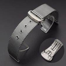 20mm 22mm Milanese Mesh Steel Watch Strap Stainless Universal Bracelet Band picture