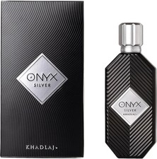 Onyx Silver by Khadlaj Eau De Parfum 3.4 oz Spray New picture