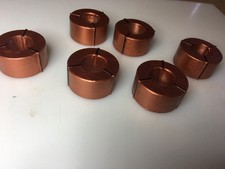 6 Painted Copper Spools/Reels For Flat Car, Gondola,Bulkhead Load ONLY HO Scale picture