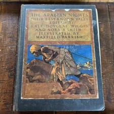 Antique 1909 The Arabian Nights Mayfield Parrish Illus Hardcover Book Scribner picture