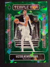2023-24 Panini Phoenix Temple Men Victor Wembanyama Spurs Green Ice 54/149 RC #7 picture