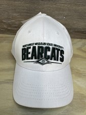 Northwest Missouri State Bearcats White Adjustable Baseball Cap NWT 3D Logo picture