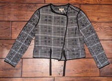 NWT Anthropologie The Korner Quilt Lined Wool Blend Jacket Blazer Size Small picture