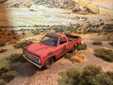 1/64 1976 Dodge Pickup. Weathered Rusted Junkyard Barn Find.  picture