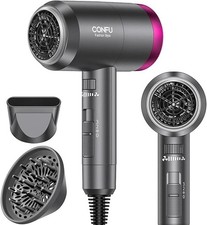 CONFU Ionic Blow Dryer 1600W, Lightweight Fast Drying Negative Ion Hairdryer picture
