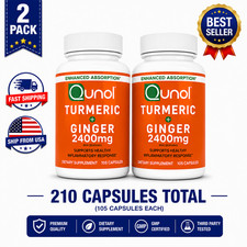 Qunol Turmeric Curcumin with Ginger & Black Pepper – 2400mg | 2 Pack picture