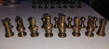 Rare Antique 1969 Dunhill Brass Chess Set picture