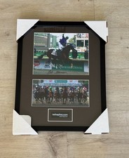 Art Sherman Signed California Chrome Kentucky Derby Framed Horse Racing Photo picture