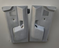 1987-1991 Ford F150 F250 Truck Bronco Pair Manual Crank Door Panel Gray 87-91 picture