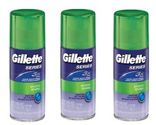 3X Gillette Series 3x Sensitive Skin Face Unisex Shave Gel 2.5 Oz Each Shaving picture