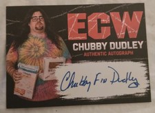 Chubby Dudley ECW ORIGINAL Auto Signed Trading Card WWE WWF WCW RARE 3D picture