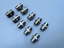 New Lot of 10 PCS 1” X Close MNPT Hex Nipple 304 Stainless Steel #150 picture