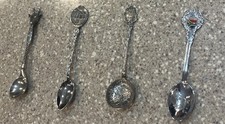Set  of four vintage souvenir spoons picture