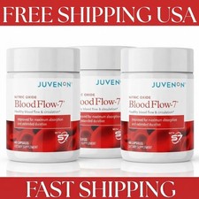 Juvenon Nitric Oxide BloodFlow-7 Dietary supplemental Circulation Support 3 pack picture