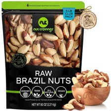 Raw Brazil Nuts Whole – No Shell All Natural Fresh Healthy Snack Packed Bulk picture